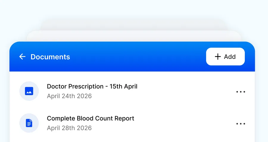 Digital prescriptions listed clearly in the patient mobile portal